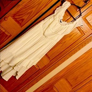 Lane Bryant off the shoulder white dress